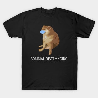 Cheems Meme Social Distancing T-Shirt